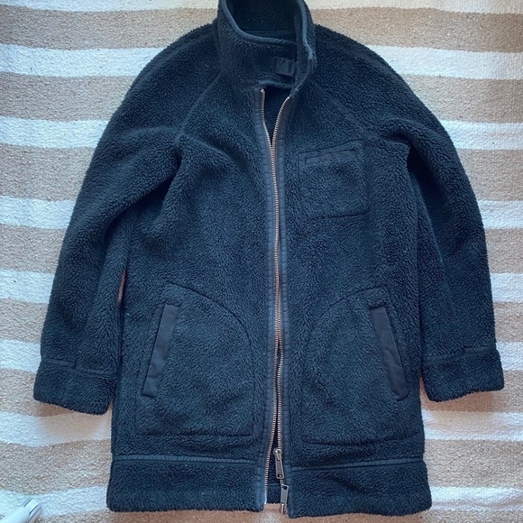 madewell sherpa city grid coat - Picture 5 of 12